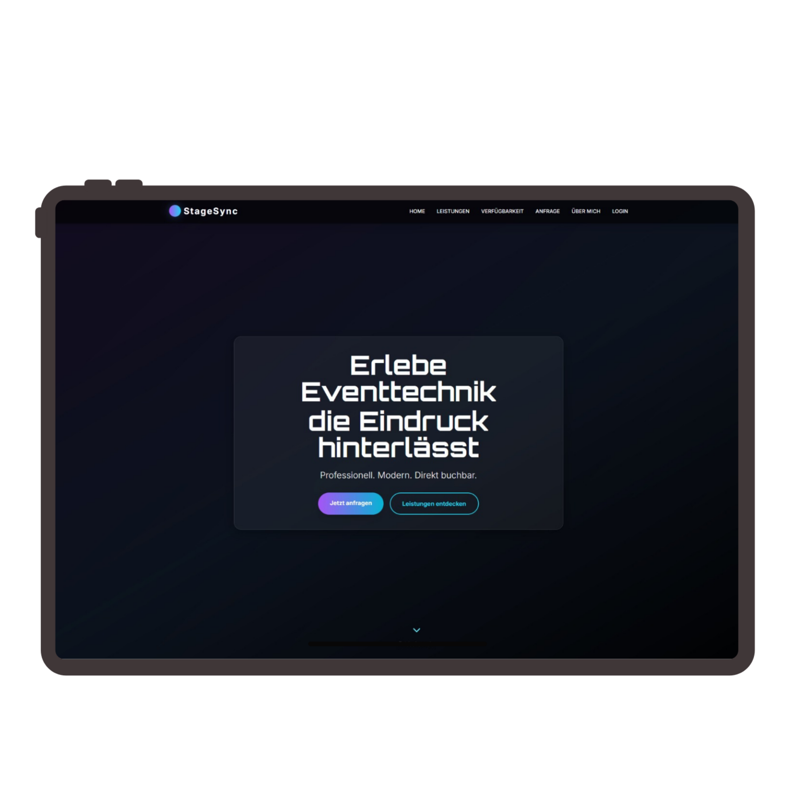 Eventtechnik Website Template